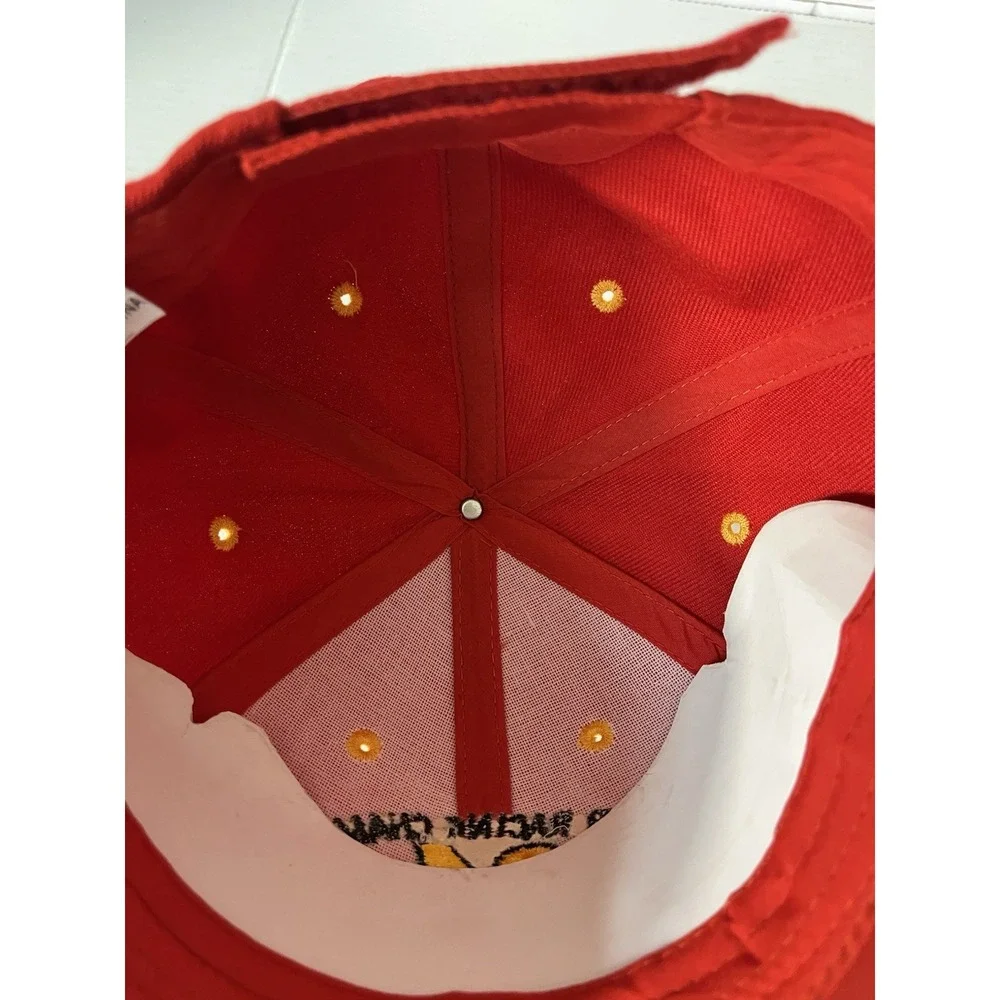 NASCAR Jeff Gordon Hat Mens OSFM Red 24 Racing Champion Flame‎ Brim